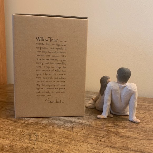 SUSAN LORDI DEMDACO WILLOW TREE FIGURINE FATHER AND DAUGHTER - Picture 2 of 2